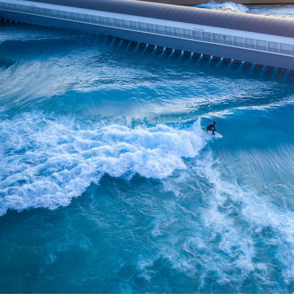 The Wave Facility with someone surfing