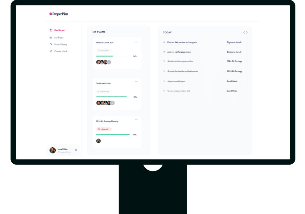 ProperPlan Desktop Image
